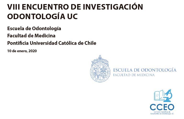 					Ver Vol. 45 Núm. 1 (2020): VIII ENCUENTRO DE INVESTIGACIÓN ODONTOLÓGICA UC 
				